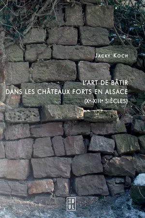 L'art de bâtir dans les châteaux forts en Alsace (Xe-XIIIe siècles)