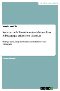 Kommerzielle Tanzstile unterrichten – Tanz & Pädagogik erforschen_cover
