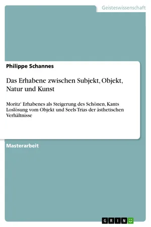Das Erhabene zwischen Subjekt, Objekt, Natur und Kunst
