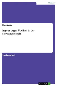 Ingwer gegen Übelkeit in der Schwangerschaft_cover