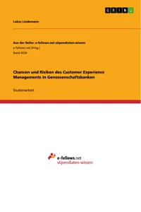 Chancen und Risiken des Customer Experience Managements in Genossenschaftsbanken_cover