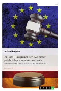 Das OMT-Programm der EZB unter gerichtlicher ultra-vires-Kontrolle_cover
