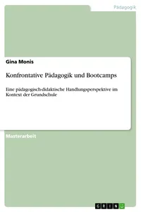 Konfrontative Pädagogik und Bootcamps_cover
