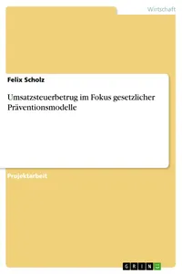 Umsatzsteuerbetrug im Fokus gesetzlicher Präventionsmodelle_cover