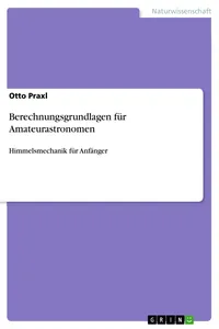 Berechnungsgrundlagen für Amateurastronomen_cover