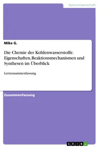 Die Chemie der Kohlenwasserstoffe. Eigenschaften, Reaktionsmechanismen und Synthesen im Überblick_cover