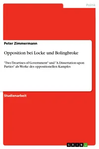 Opposition bei Locke und Bolingbroke_cover