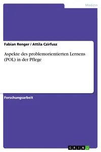 Aspekte des problemorientierten Lernens in der Pflege_cover