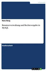 Benutzerverwaltung und Rechtevergabe in MySQL_cover