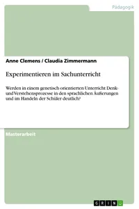 Experimentieren im Sachunterricht_cover