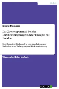 Das Zoonosepotential bei der Durchführung tiergestützter Therapie mit Hunden_cover
