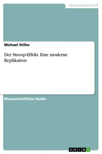 Der Stroop-Effekt. Eine moderne Replikation_cover