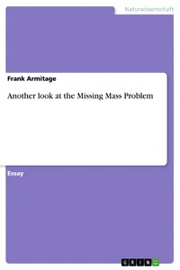 Another look at the Missing Mass Problem_cover