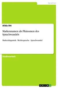Markennamen als Phänomen des Sprachwandels_cover