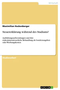 Steuererklärung während des Studiums?_cover
