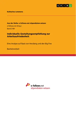 Individuelle Gestaltungsempfehlung zur Arbeitszufriedenheit