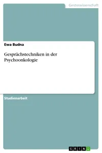 Gesprächstechniken in der Psychoonkologie_cover
