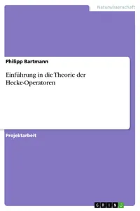 Einführung in die Theorie der Hecke-Operatoren_cover