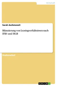 Bilanzierung von Leasingverhältnissen nach IFRS und HGB_cover