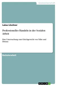 Professionelles Handeln in der Sozialen Arbeit_cover