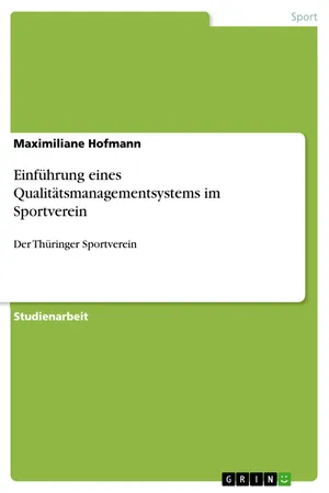 Einführung eines Qualitätsmanagementsystems im Sportverein