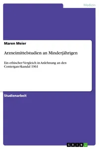 Arzneimittelstudien an Minderjährigen_cover