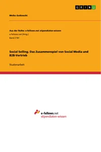Social Selling. Das Zusammenspiel von Social Media und B2B-Vertrieb_cover