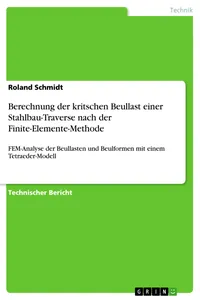 Berechnung der kritschen Beullast einer Stahlbau-Traverse nach der Finite-Elemente-Methode_cover