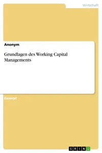 Grundlagen des Working Capital Managements_cover