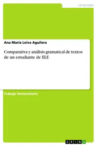 Comparativa y análisis gramatical de textos de un estudiante de ELE_cover