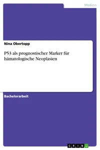 P53 als prognostischer Marker für hämatologische Neoplasien_cover