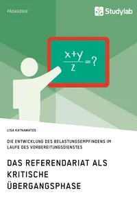 Das Referendariat als kritische Übergangsphase_cover