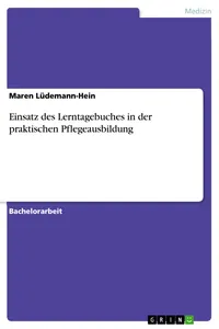 Einsatz des Lerntagebuches in der praktischen Pflegeausbildung_cover