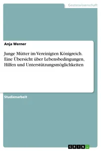 Junge Mütter im Vereinigten Königreich. Eine Übersicht über Lebensbedingungen, Hilfen und Unterstützungsmöglichkeiten_cover