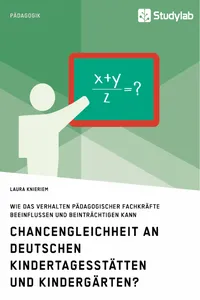Chancengleichheit an deutschen Kindertagesstätten und Kindergärten?_cover