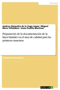 Preparación de la documentación de la línea Daimler en el área de calidad para las primeras muestras_cover