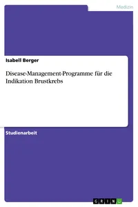 Disease-Management-Programme für die Indikation Brustkrebs_cover