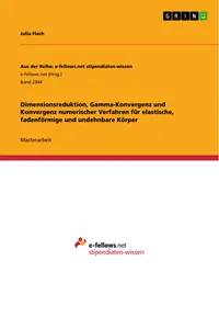 Dimensionsreduktion, Gamma-Konvergenz und Konvergenz numerischer Verfahren für elastische, fadenförmige und undehnbare Körper_cover