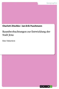 Raumbeobachtungen zur Entwicklung der Stadt Jena_cover
