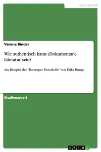 Wie authentisch kann Literatur sein?_cover