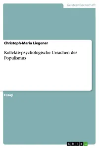 Kollektivpsychologische Ursachen des Populismus_cover