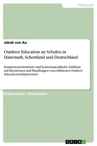 Outdoor Education an Schulen in Dänemark, Schottland und Deutschland_cover