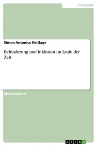 Behinderung und Inklusion im Laufe der Zeit_cover
