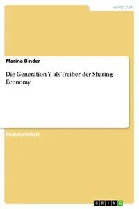 Die Generation Y als Treiber der Sharing Economy_cover