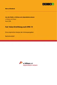 Fair Value-Ermittlung nach IFRS 13_cover