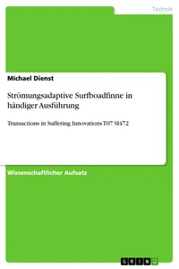 Strömungsadaptive Surfboadfinne in händiger Ausführung_cover