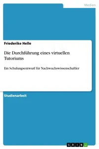 Die Durchführung eines virtuellen Tutoriums_cover