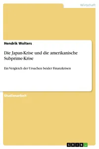 Die Japan-Krise und die amerikanische Subprime-Krise_cover