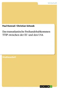 Das transatlantische Freihandelsabkommen TTIP zwischen der EU und den USA_cover