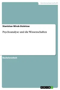 Psychoanalyse und die Wissenschaften_cover